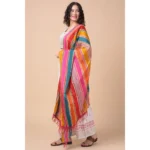Generic Women's Chanderi Printed Dupatta (Multicolor, Length: 2.25 to 2.50 Mtr) - Image 3
