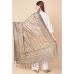 Generic Women's Art Silk Printed Dupatta (Light Brown, Length: 2.25 to 2.50 Mtr) - Image 5