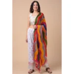 Generic Women's Chanderi Printed Dupatta (Multicolor, Length: 2.25 to 2.50 Mtr) - Image 4