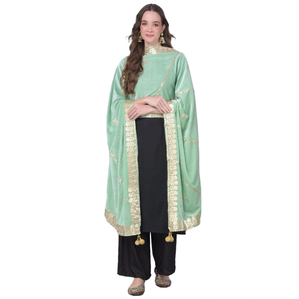 53511129862_1a6e0250ea_o_d-1000x1000-1.webp Sea Green Velvet Gotta Patti Dupatta
