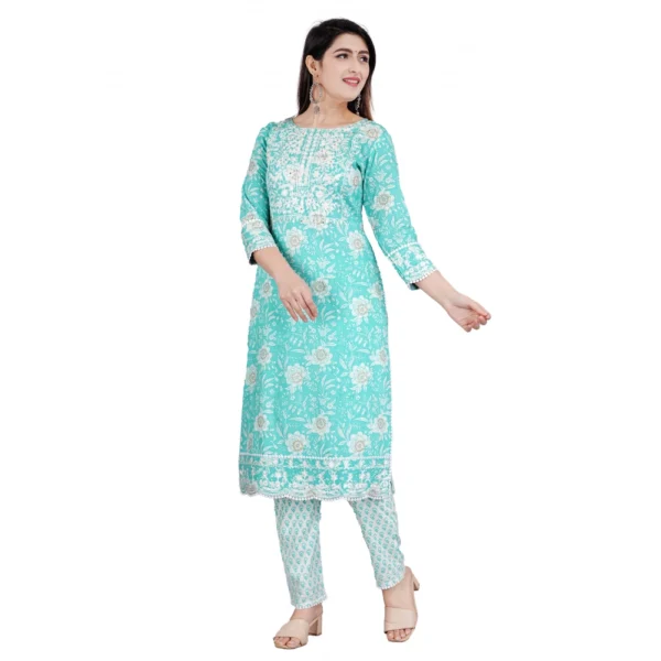 Sea Green Kurti Set