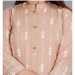 Womens Printed Rayon Kurti Set - Angle 2