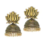 lotus oxidised jhumki online