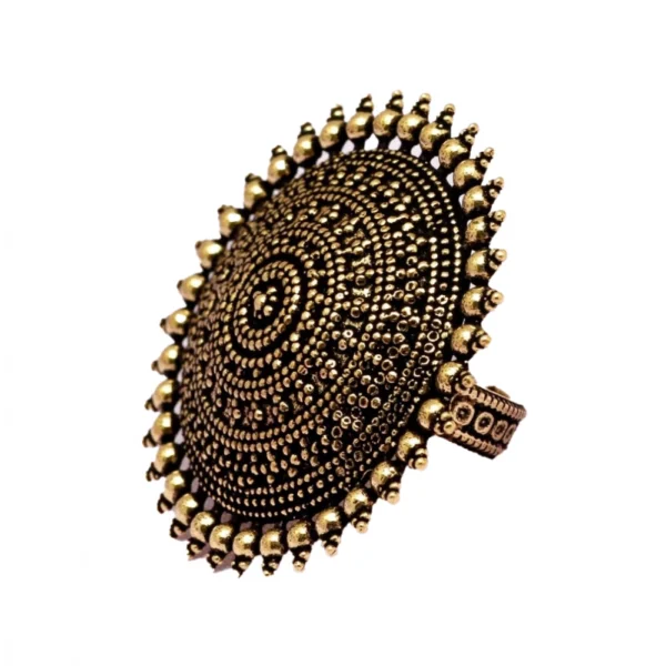 oxidised adjustable ring