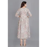 Generic Women's Casual 3/4 Sleeve Printed Viscose Maternity Feeding Kurti (Grey) - Image 2