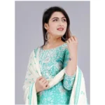 Sea Green Kurti Set - Angle 3
