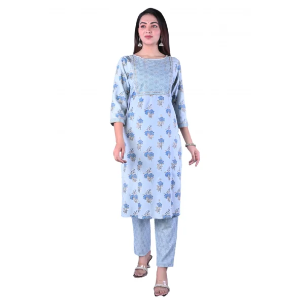 Womens Rayon Kurti Set