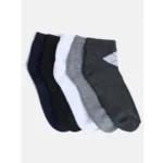 Generic 5 Pairs Men's Casual Cotton Blended Solid Mid-Calf length Socks (Assorted) - Image 5