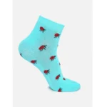 Generic 4 Pairs Women's Casual Cotton Blended Printed Ankle length Socks (Assorted) - Image 3