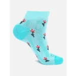 womens printed ankle socks - Angle 3