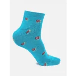 Generic 4 Pairs Women's Casual Cotton Blended Printed Ankle length Socks (Assorted) - Image 5