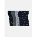 Generic 4 Pairs Men's Casual Cotton Blended Printed Mid-Calf length Socks (Assorted) - Image 2