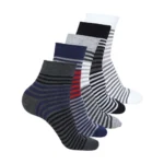 Assorted 5 Pairs Men's Printed Mid-Calf Length Socks