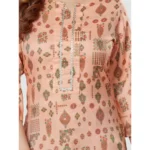 womens printed rayon top