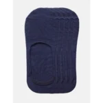 Navy 5 Pairs Unisex Cotton Blended No-Show Socks