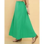 Generic Women's Cotton Solid Free Size Petticoat (Green) - Image 3