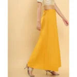 Generic Women's Cotton Solid Free Size Petticoat (Mustard) - Image 3