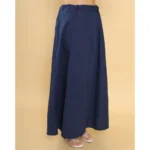 Generic Women's Cotton Solid Free Size Petticoat (Navy Blue) - Image 4
