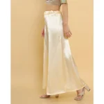 Generic Women's Silk Solid Free Size Petticoat (Cream) - Image 3