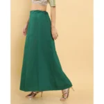 Generic Women's Cotton Solid Free Size Petticoat (Green) - Image 3