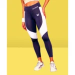 womens purple sports leggings - Angle 3