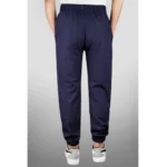 Generic Men's Polyster Solid Track Pant-Lower (Navy Blue) - Image 4