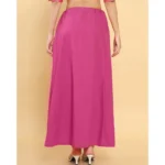 Generic Women's Cotton Solid Free Size Petticoat (Pink) - Image 2