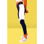 womens purple sports leggings - Angle 2