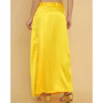 Generic Women's Silk Solid Free Size Petticoat (Yellow) - Image 4