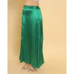 Generic Women's Silk Solid Free Size Petticoat (Green) - Image 3