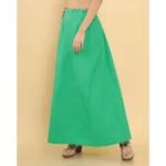 Generic Women's Cotton Solid Free Size Petticoat (Green) - Image 2