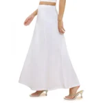 Generic Women's Cotton Solid Free Size Petticoat (White) - Image 3