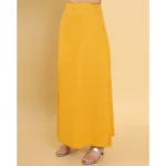 Generic Women's Cotton Solid Free Size Petticoat (Yellow) - Image 2