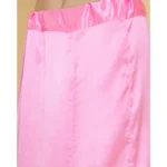 Generic Women's Silk Solid Free Size Petticoat (Pink) - Image 3