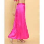 Generic Women's Silk Solid Free Size Petticoat (Pink) - Image 3