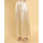 Generic Women's Silk Solid Free Size Petticoat (Gold) - Image 4