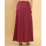 Generic Women's Cotton Solid Free Size Petticoat (Maroon) - Image 4