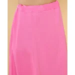Generic Women's Cotton Solid Free Size Petticoat (Pink) - Image 3