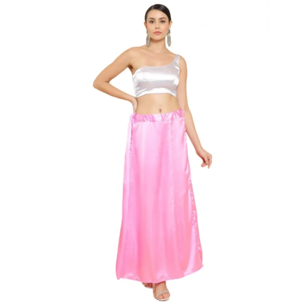 Pink Silk Petticoat for Women
