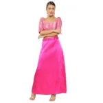 Pink Silk Petticoat for Women