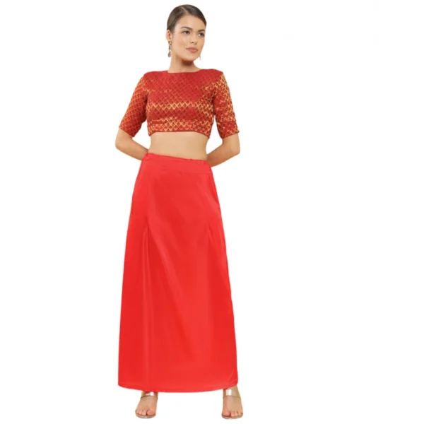Red Silk Petticoat for Women