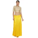 Yellow Silk Petticoat for Women