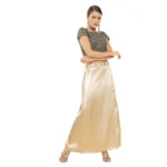 Gold Silk Petticoat for Women