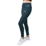 Blue Polyester Sports Leggings