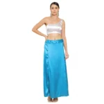 Blue Silk Petticoat for Women