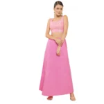 Women's Cotton Solid Petticoat in Pink