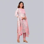Women Floral Cotton Kurti Set - Angle 6