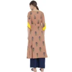 Generic Women's Casual 3/4 th Sleeve Floral Printed Cotton Kurti (MultiColor) - Image 2