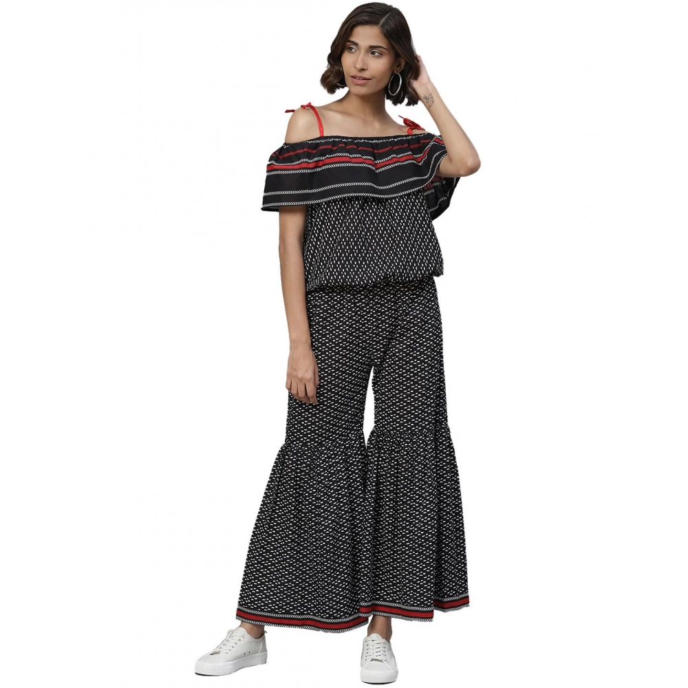 53590822103_e1e555d569_o_d-1000x1000-1.webp Black Cotton Geometrical Print Off Shoulder Dress for Women