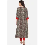 Generic Women's Casual 3/4 th Sleeve Printed Cotton Kurti (MultiColor) - Image 2